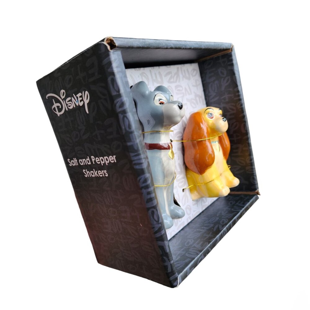 Disney Lady and The Tramp Salt & Pepper Shakers Set Collectible - Picture 6 of 8